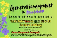 Dein Wir laden herzlich zu einer generationenübergreifenden Auftaktveranstaltung ein. Ein Takt. Viele Generationen. Dürfen wir Dich/Sie bitten? Lasst uns tanzen und anschließend neue Ideen für regelmäßige Aktionen planen. Ob groß oder klein, wir stehen - 1